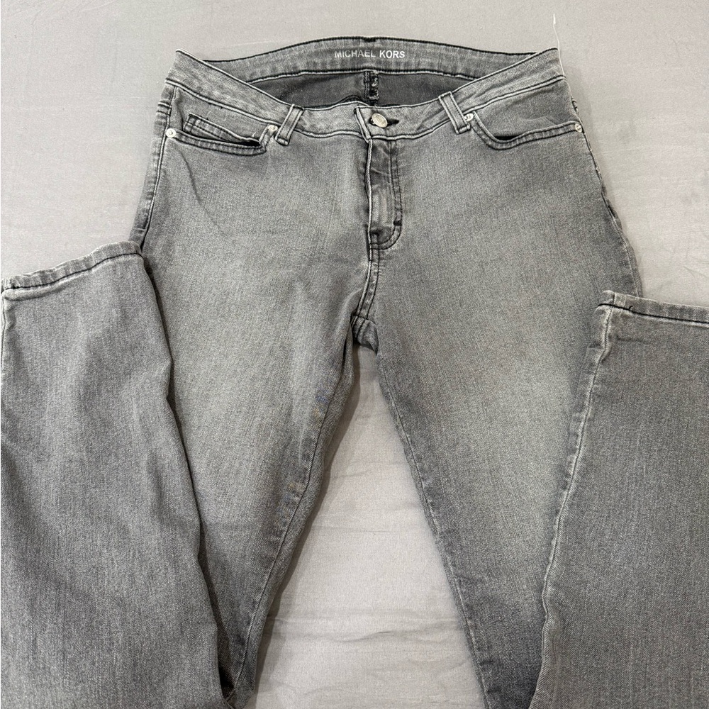 Michael Kors Women's Classic Gray Straight Leg Jeans